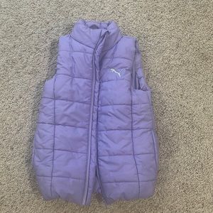 Purple Puma Puffy Vest